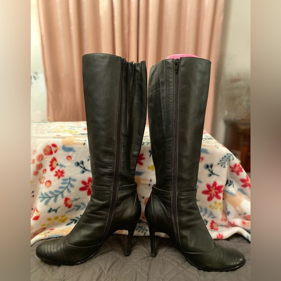 NYLA knee-high leather boot, GUC - Picture 5 of 12